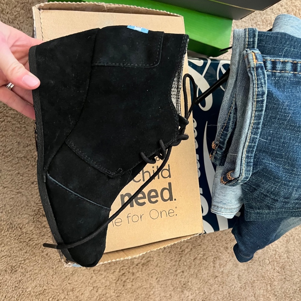 Tom’s Suede Ankle Booties